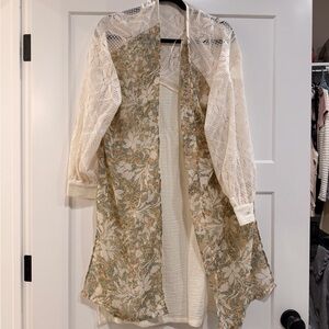 Miss Me Cream Lace Cardigan